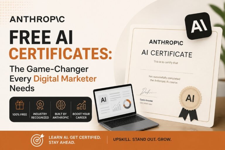 Anthropic Free AI Certificates: The Game-Changer Every Digital Marketer Needs